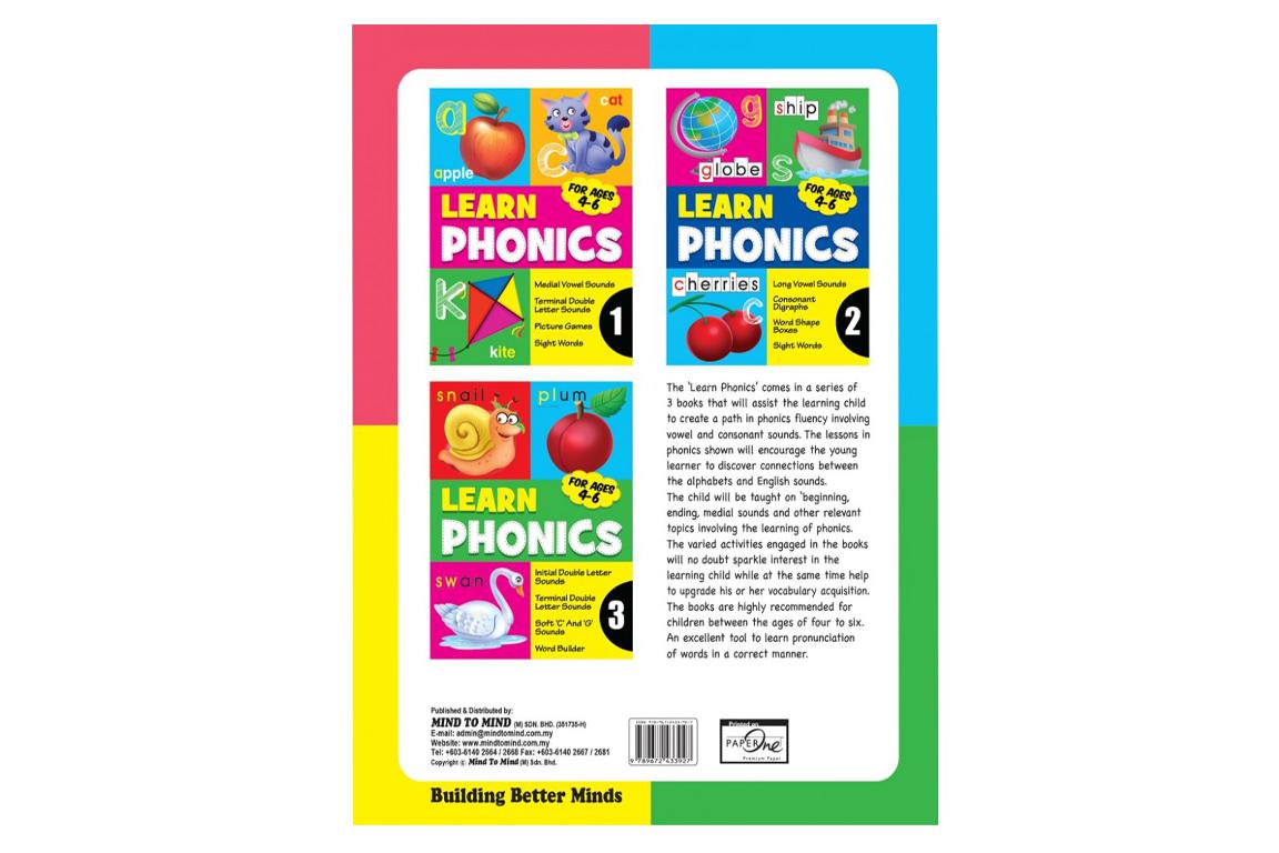 Learn Phonics Activity Book Series (1-3)