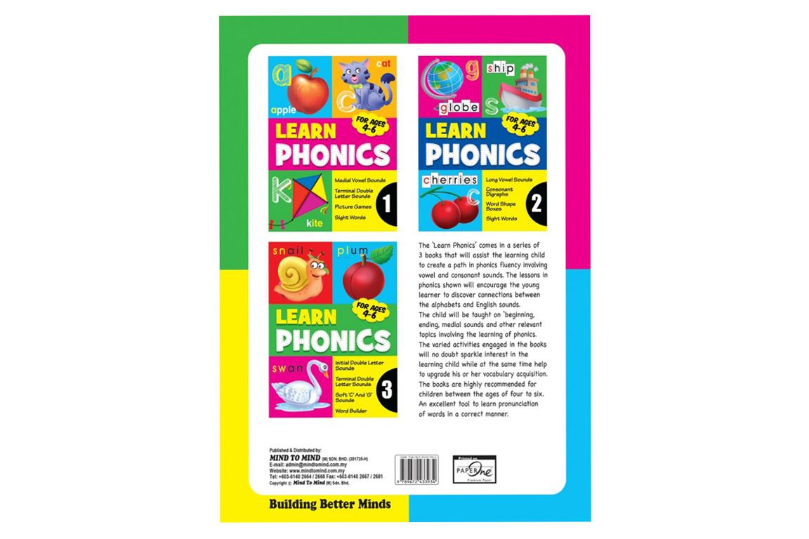 Learn Phonics Activity Book Series (1-3)