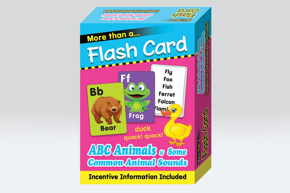 ABC Animals & Some Common Animal Sounds Flash Cards