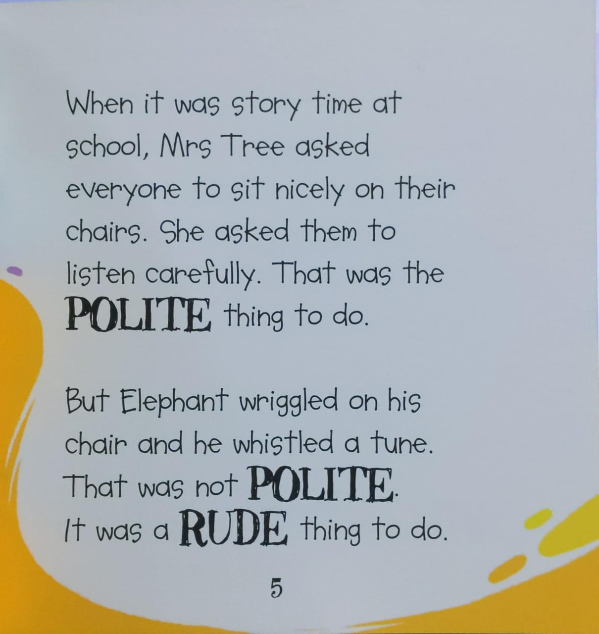 Elephant Is Rude But Learns To Be Polite - Moral Book