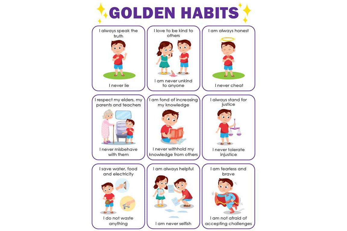 Golden Habits Folding Chart