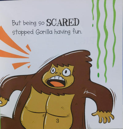 Gorilla Is Scared But Learns To Be Brave - Moral Book