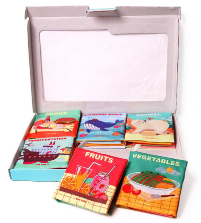 Pack of Six Cloth Books Gift Pack for Toddlers (9971)