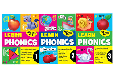 Learn Phonics Activity Book Series (1-3)