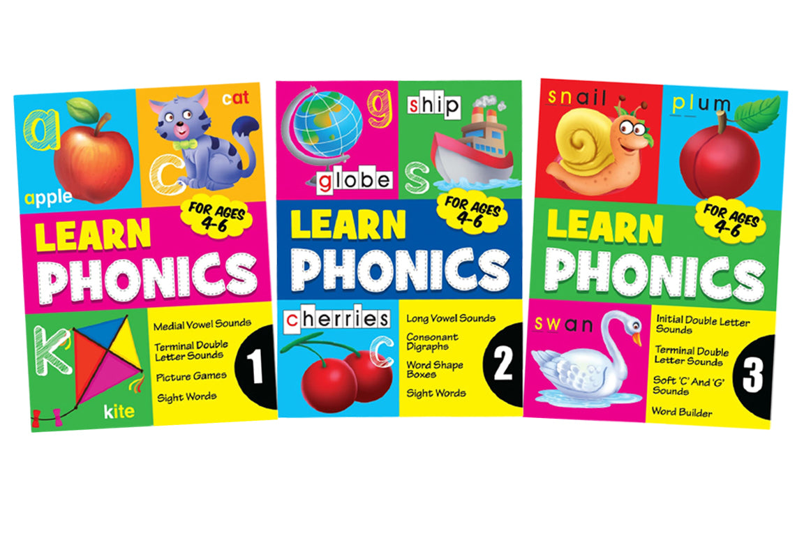 Learn Phonics Activity Book Series (1-3)