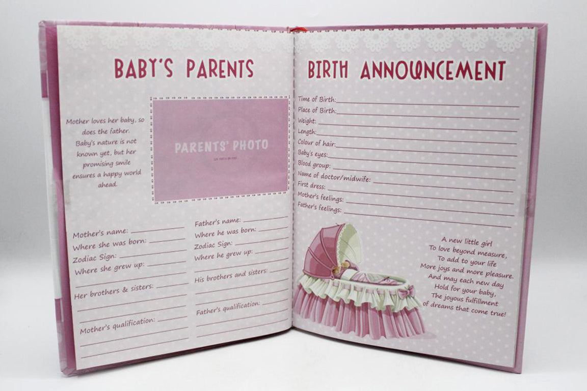 My Baby Girl Baby Record Book (1110)