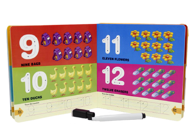 123 Write & Wipe Activities Board Book (821)