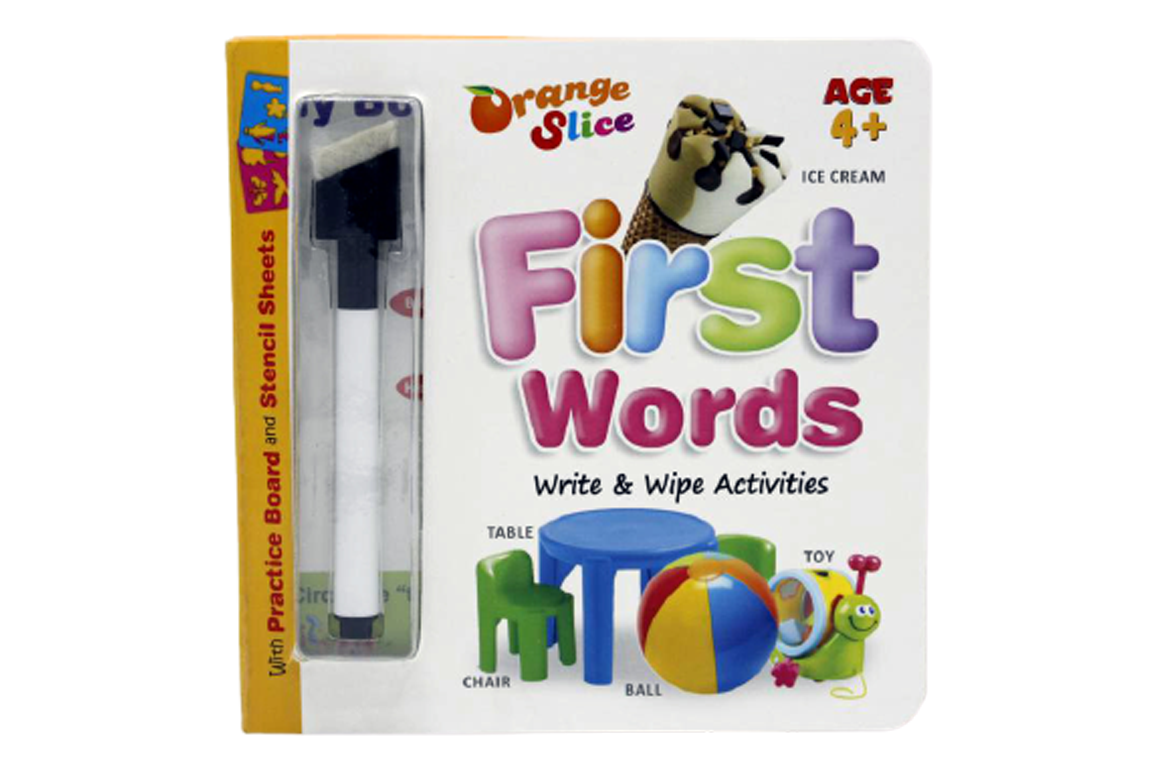 First Words Write & Wipe Activities Board Book (830)