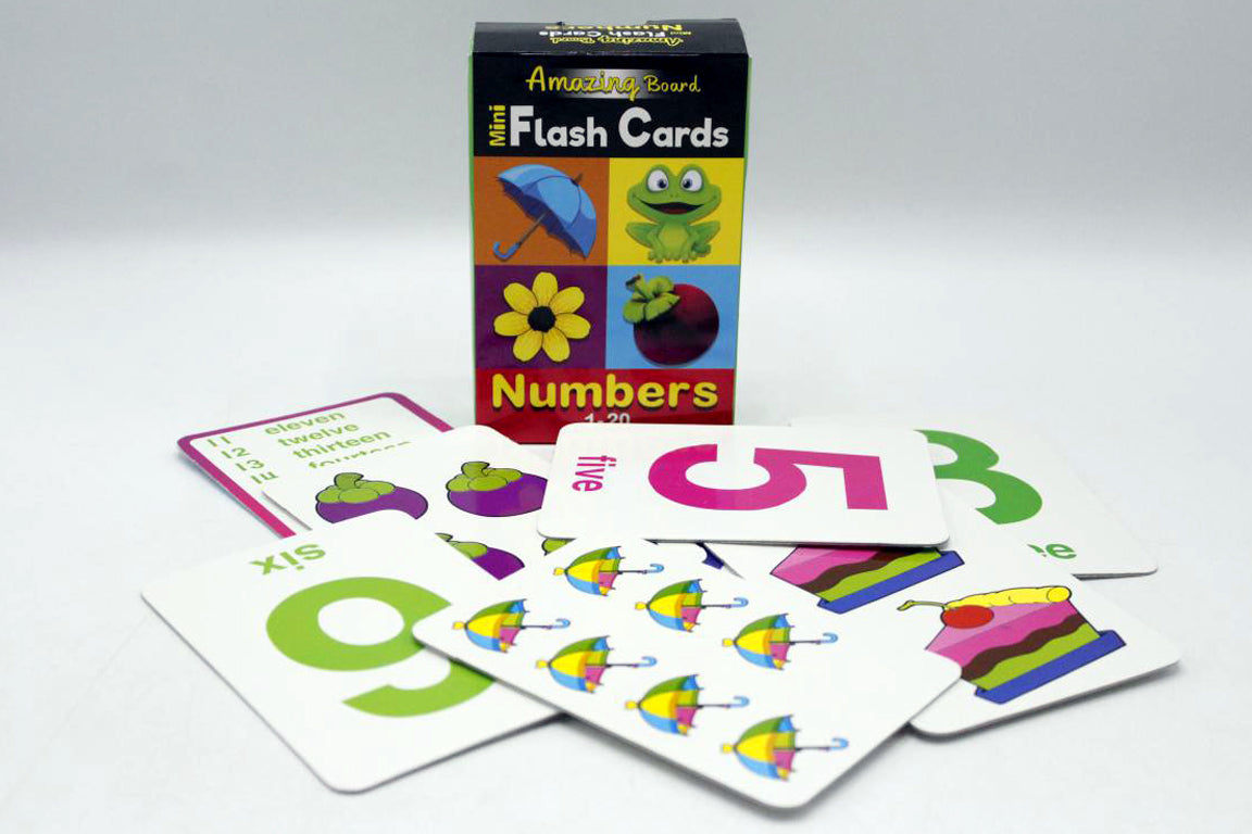 Amazing Board Mini Flash Cards Numbers 1-20