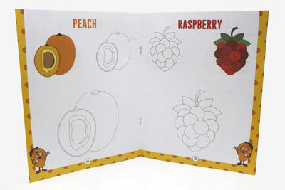 Copy N Colour Fruits Book