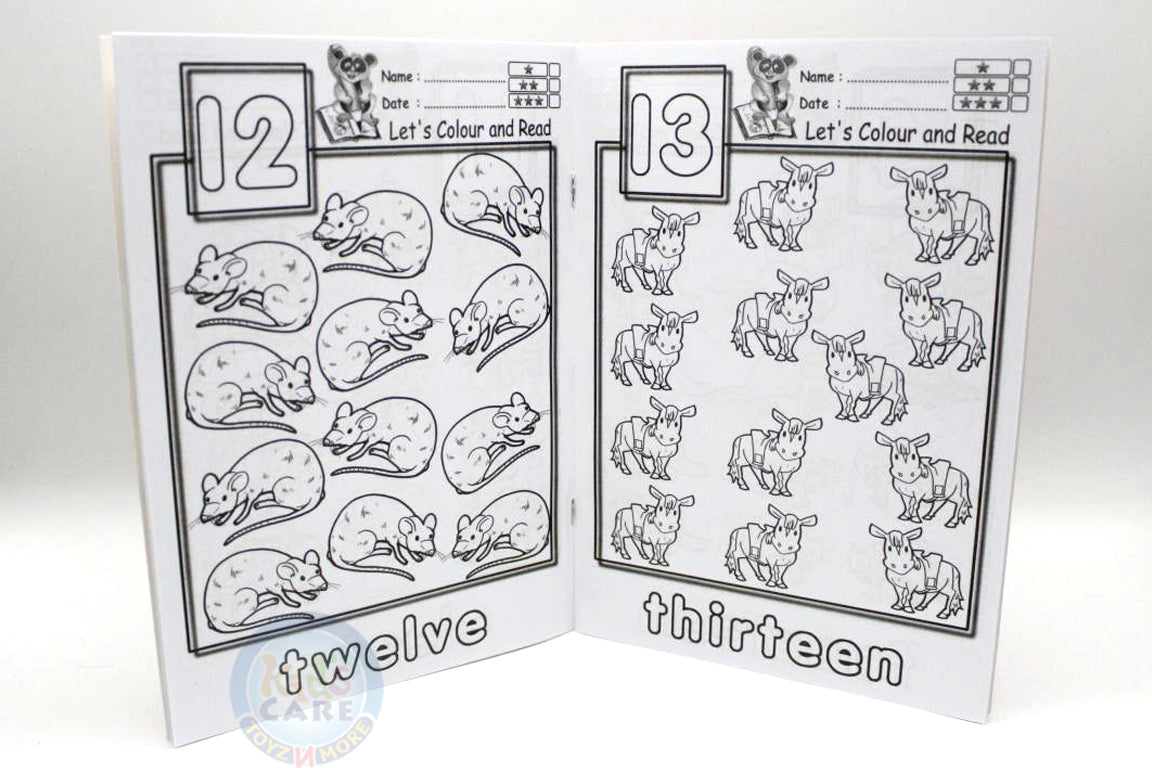 First Colouring Numbers 1-20 Book