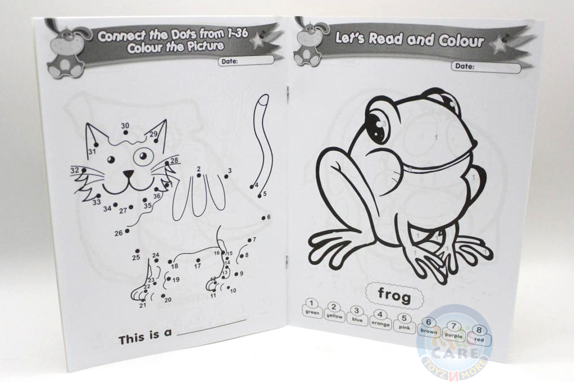 Colouring By Numbers & Joining The Dots Book Series (1-4)