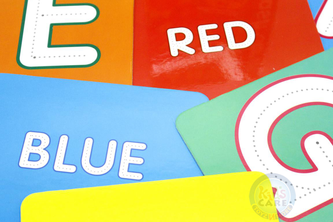 Let's Write ABC Upper Case & Colours Mini Flash Cards With Whiteboard Marker