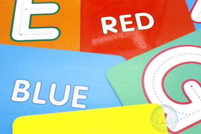 Let's Write ABC Upper Case & Colours Mini Flash Cards With Whiteboard Marker