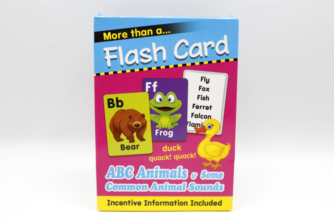 ABC Animals & Some Common Animal Sounds Flash Cards