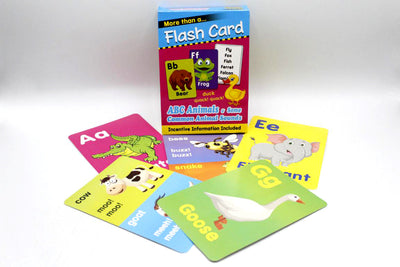 ABC Animals & Some Common Animal Sounds Flash Cards