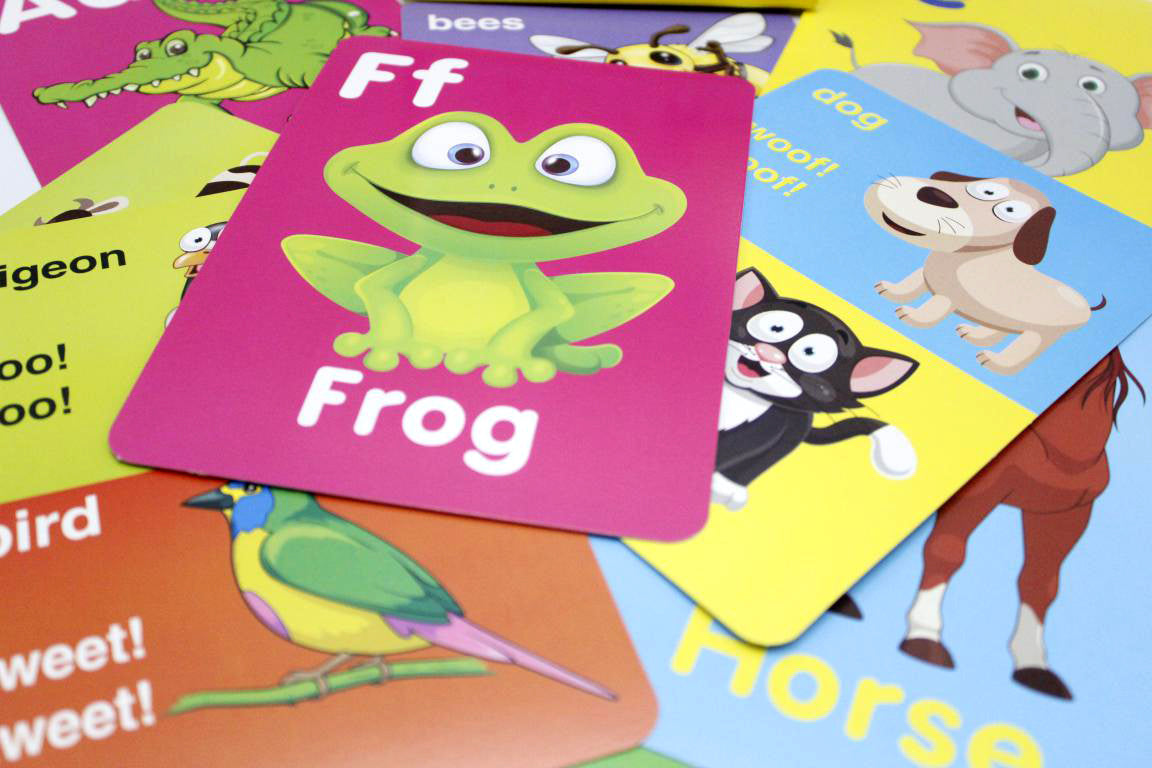 ABC Animals & Some Common Animal Sounds Flash Cards