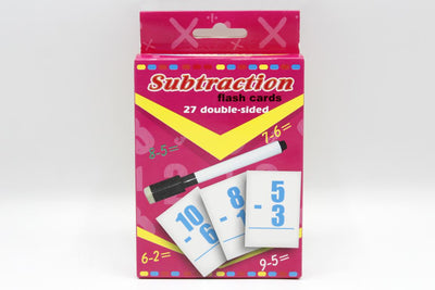 Subtraction Write And Wipe Flash Cards (FLC-S022)