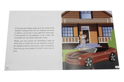 Mickey Gets A Car Reader And Story Book