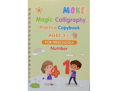 Pack of Four Magic Calligraphy Practice Copybooks! for Ages 3+