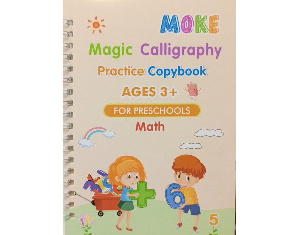 Pack of Four Magic Calligraphy Practice Copybooks! for Ages 3+