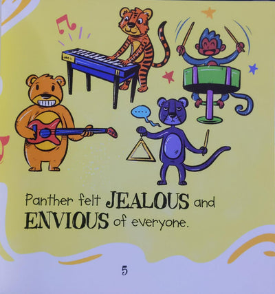 Panther Is Jealous But Learns To Manage His Envy - Moral Book