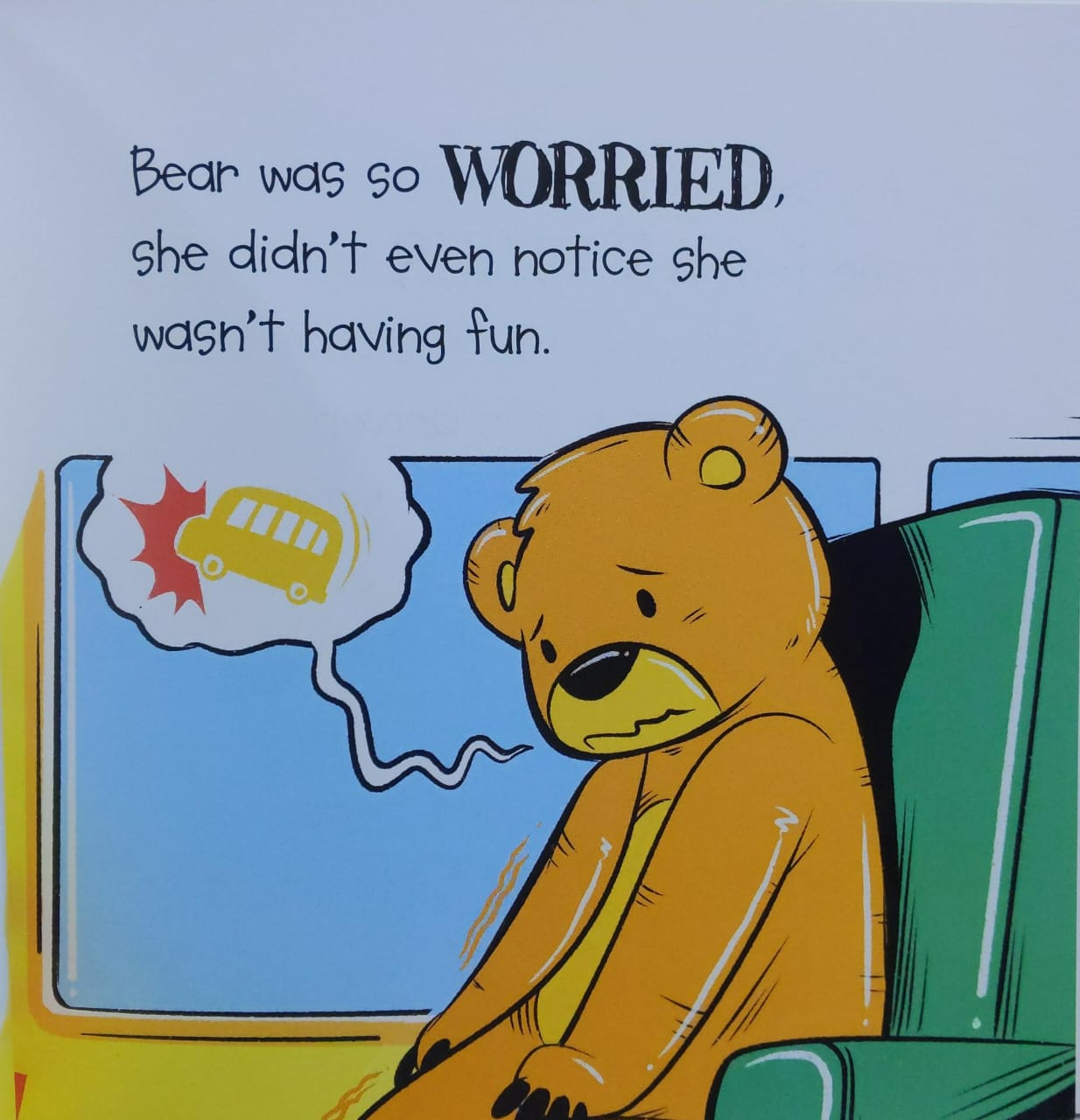 Bear Is Anxious But Learns Not To Worry - Moral Book