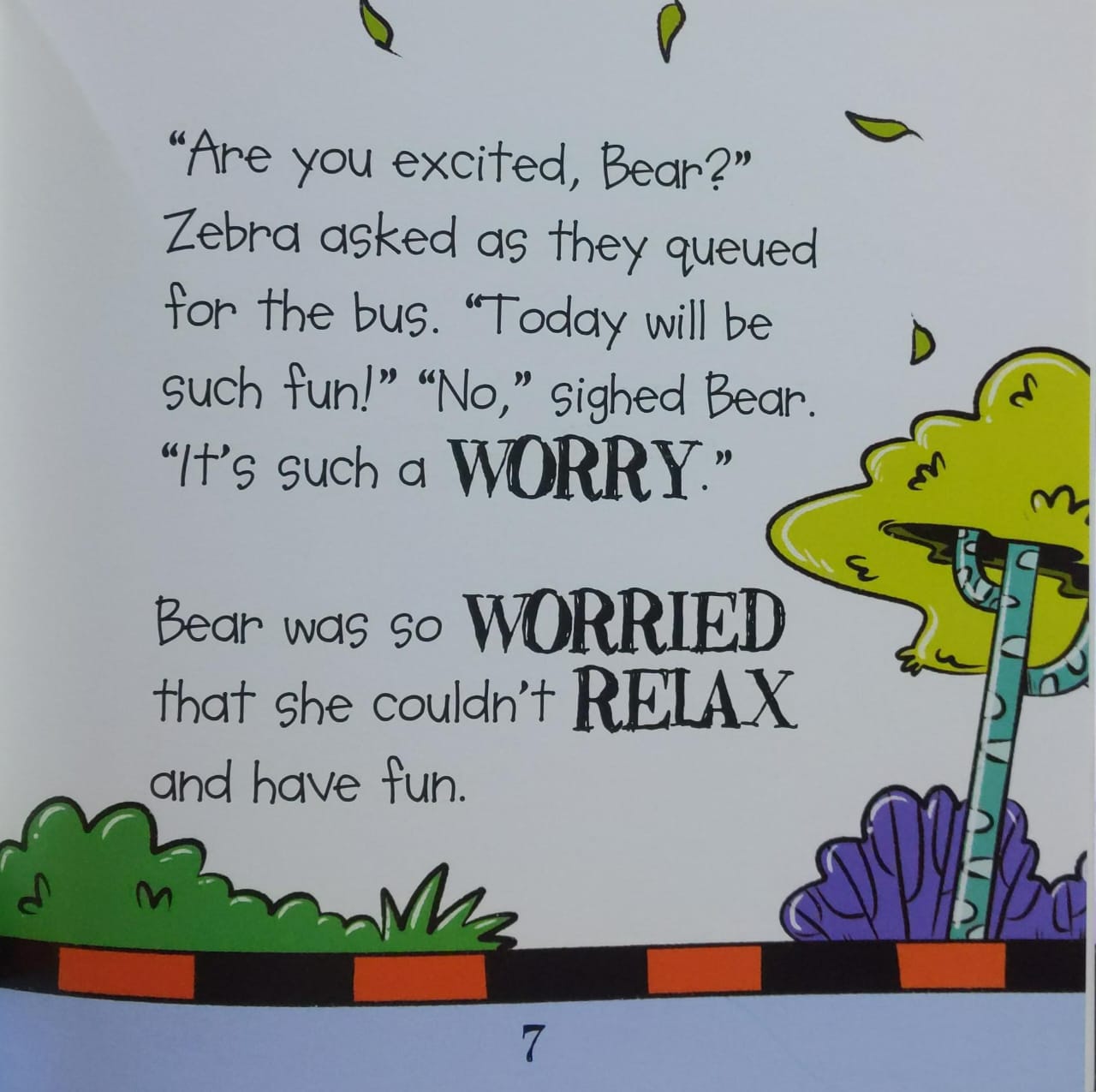 Bear Is Anxious But Learns Not To Worry - Moral Book