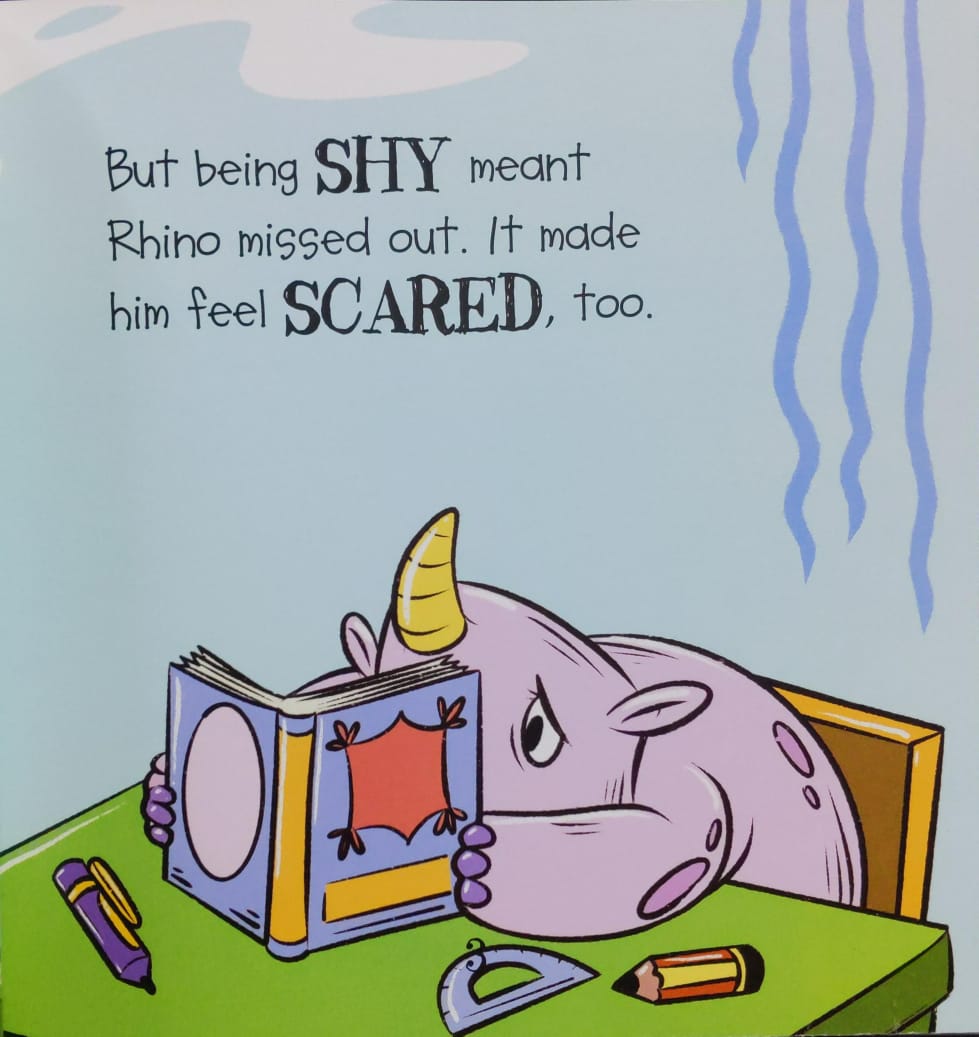 Rhino Is Shy But Learns To Be More Confident - Moral Book