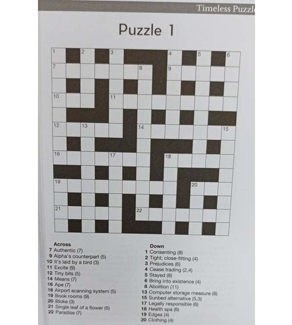 Timeless Puzzles Crossword - 80 Crossword Puzzles Inside